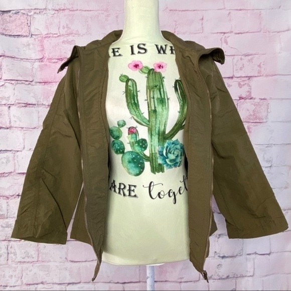 LOFT Olive Green Light Jacket - Picture 7 of 13